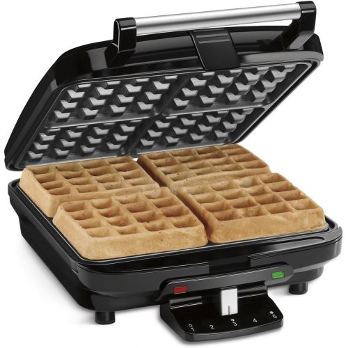  CUISINART 4-Slice Belgian Waffle Maker, Stainless Steel, Silver - WAF-150C