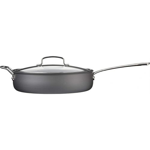  Cuisinart Contour Hard Anodized 5-Quart Saute Pan with Helper Handle and Cover