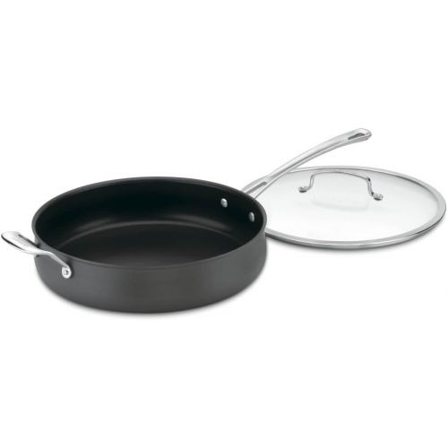  Cuisinart Contour Hard Anodized 5-Quart Saute Pan with Helper Handle and Cover