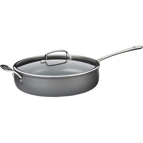  Cuisinart Contour Hard Anodized 5-Quart Saute Pan with Helper Handle and Cover