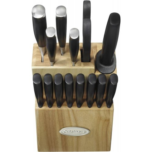  Cuisinart C77TRN-15P Nitrogen Collection 15-Piece Knife Block Set, Black