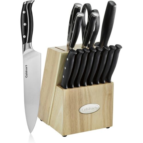  Cuisinart C77TRN-15P Nitrogen Collection 15-Piece Knife Block Set, Black