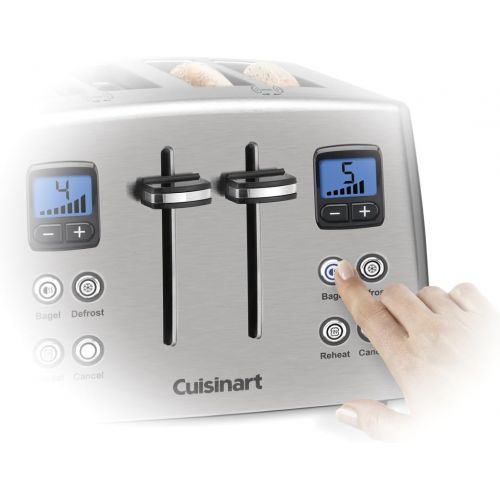  Cuisinart CPT-435C 4-Slice Countdown Metal Toaster - Stainless Steel