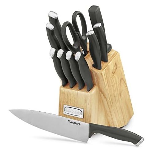  Cuisinart C77SSB-12P Color Pro Collection 12 Piece Knife Block Set, Black