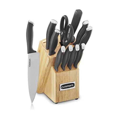  Cuisinart C77SSB-12P Color Pro Collection 12 Piece Knife Block Set, Black