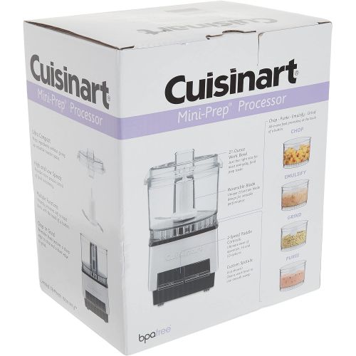  Cuisinart DLC-1SS Mini-Prep Processor, Brushed Stainless Steel, Silver, 2.63 Cup