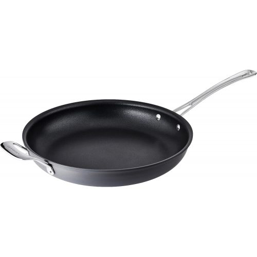  Cuisinart Contour Hard Anodized 12-Inch Open Skillet with Helper Handle,Black