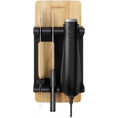  Cuisinart CEK-41 AC Electric Knife, One Size, Black Includes Wooden Cutting Board Bundle