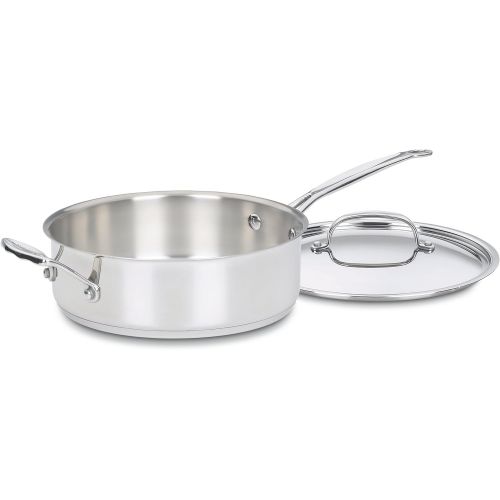  Cuisinart 733-24H Chefs Classic Stainless 3-1/2-Quart Saute Pan with Helper Handle & Cover