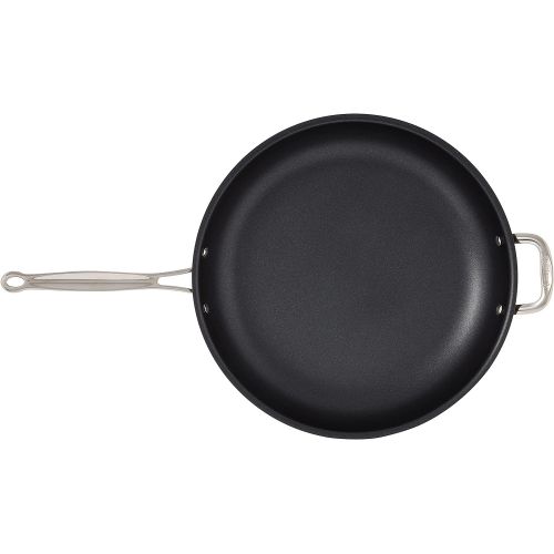  Cuisinart 622-36H Chefs Classic Nonstick Hard-Anodized 14-Inch Open Skillet with Helper Handle, Black