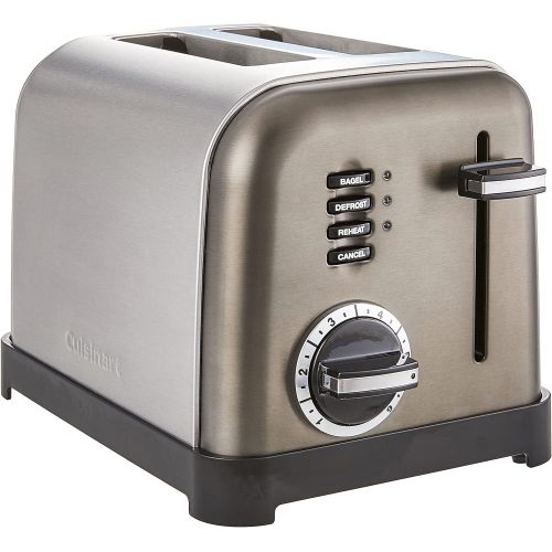  Cuisinart Metal Classic Toaster, 2-Slice, Black Stainless