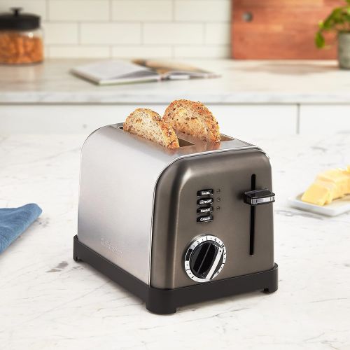  Cuisinart Metal Classic Toaster, 2-Slice, Black Stainless