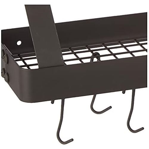  Cuisinart CRBS-36MBK Chefs Classic 37-Inch Rectangular Wall-Mount Bookshelf Rack, Matte Black