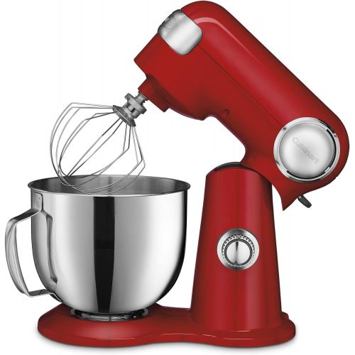  Cuisinart SM-50R 5.5-Quart Stand Mixer, Ruby Red