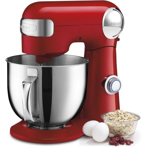  Cuisinart SM-50R 5.5-Quart Stand Mixer, Ruby Red