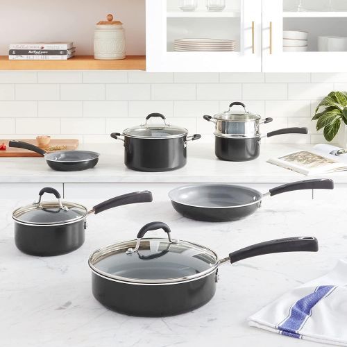  Cuisinart Advantage Ceramica XT Cookware Set, Medium, Black