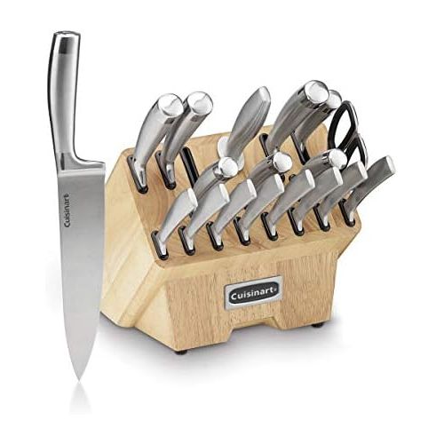  Cuisinart C77SS-19P Normandy 19 Piece Cutlery Block Set, Stainless Steel