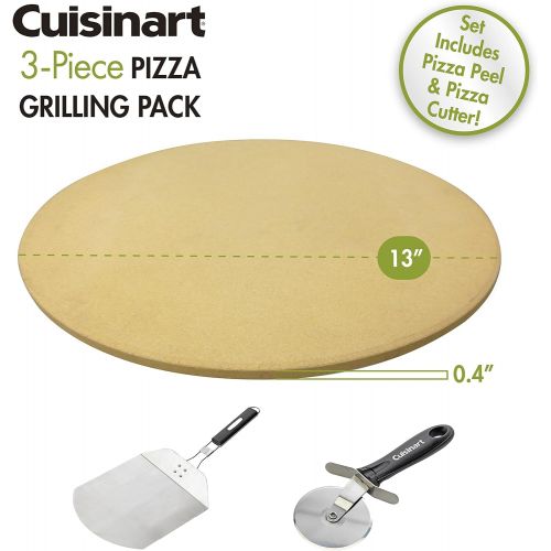  Cuisinart CPS-445, 3-Piece Pizza Grilling Set, Stainless Steel