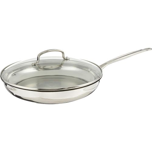  Cuisinart 722-30G Chefs Classic 12-Inch Skillet with Glass Cover