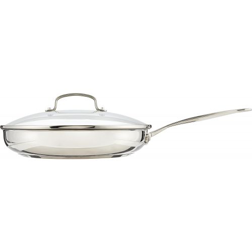  Cuisinart 722-30G Chefs Classic 12-Inch Skillet with Glass Cover