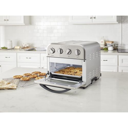  Cuisinart TOA-28 Compact Toaster Oven Airfryer, Silver