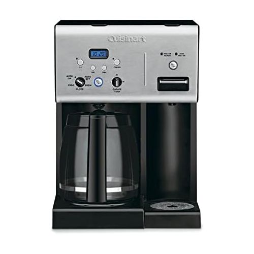  Cuisinart CHW-12P1 12-Cup Programmable Coffeemaker Plus Hot Water System Coffee Maker, Black/Stainless