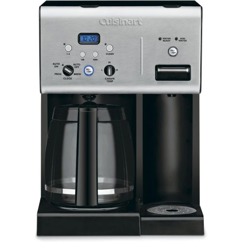  Cuisinart CHW-12P1 12-Cup Programmable Coffeemaker Plus Hot Water System Coffee Maker, Black/Stainless
