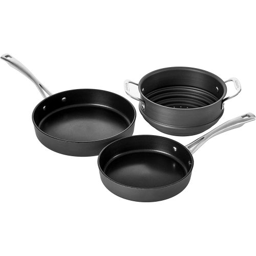  Cuisinart Conical Hard Anodized Cookware Set, Medium, Black