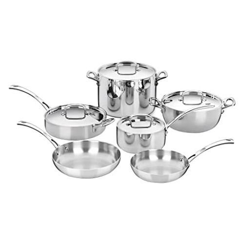  Cuisinart French Classic Tri-Ply Stainless 10-Piece Cookware Set