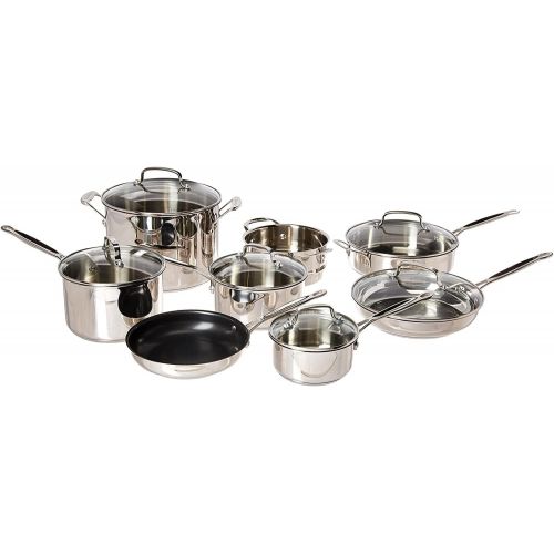  Cuisinart 77-14N Chefs Classic Stainless 14-Piece Set, Stainless Steel