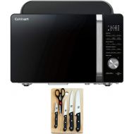 Cuisinart AMW-60 3-in-1 Microwave AirFryer Oven Bundle with Home Basics 5-Piece Knife Set with Cutting Board