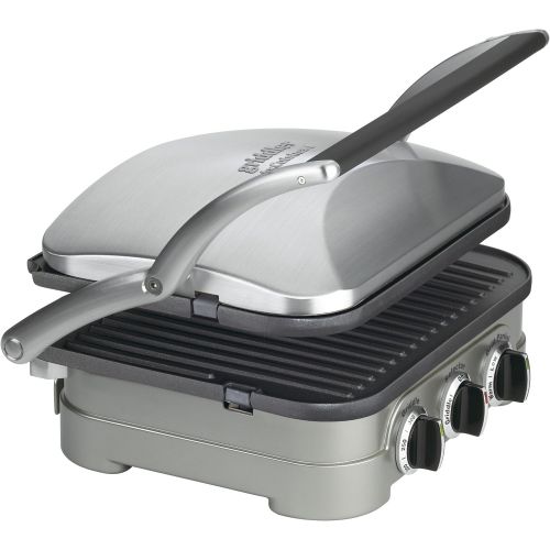  Cuisinart GR-4NP1 5-in-1 Griddler Stainless, Gridder, Brushed Stainless Steel