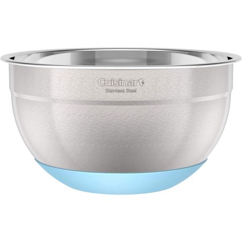  Cuisinart 3-Piece Stainless Steel Mixing Bowls with Nonslip Base, 1.5qt, 3qt & 5qt