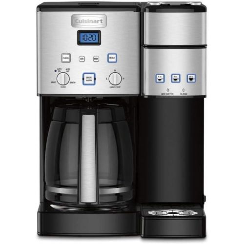  Cuisinart SS-15P1 Coffee Center 12-Cup Coffeemaker and Brewer (Black Stainless) with K-Cup Cleaner and Tumbler Bundle (3 Items)