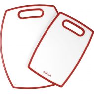 Cuisinart CCB-2PR 2-Piece Cutting Board Set, Red/White