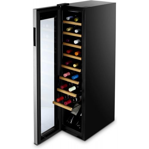  Cuisinart CWC-1800CU Private Reserve Cooler, Black Wine Refrigerator, 18 Bottles