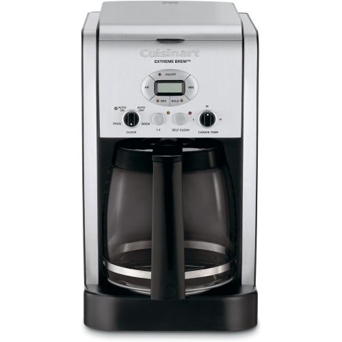  Cuisinart DCC-2650P1 Extreme Brew 12-Cup Programmable Coffeemaker, Black/Stainless Steel