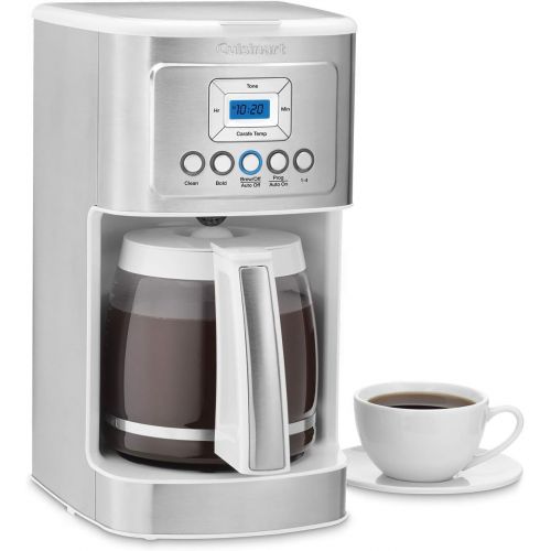  Cuisinart DCC-3200W 14C Glass Carafe PerfecTemp 14-Cup Programmable Coffeemaker with Descaling Powder and Coffee Measure Scooper Bundle (3 Items)