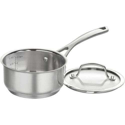  CUISINART 9519-14 Forever Stainless Collection Saucepan and Lid, 1 Qt, Stainless Steel