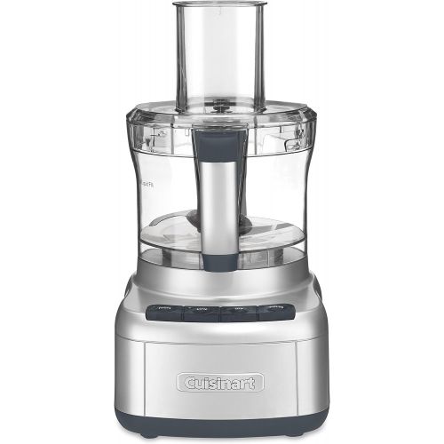  Cuisinart FP-8SV Elemental 8 Cup Food Processor, Silver & Pyrex Glass Measuring Cup Set (3-Piece, Microwave and Oven Safe),Clear