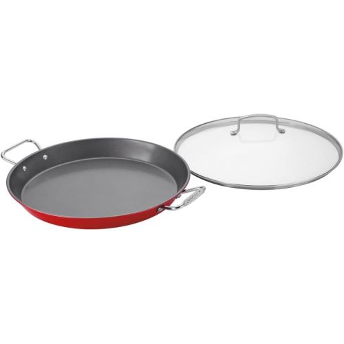  Cuisinart ASP-38CR 15-Inch Paella Pan With Lid, Red