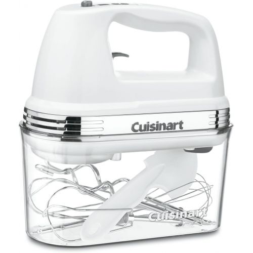  Cuisinart HM-90S Power Advantage Plus 9-Speed Handheld Mixer with Storage Case, White & Set of 3 Fine Mesh Stainless Steel Strainers