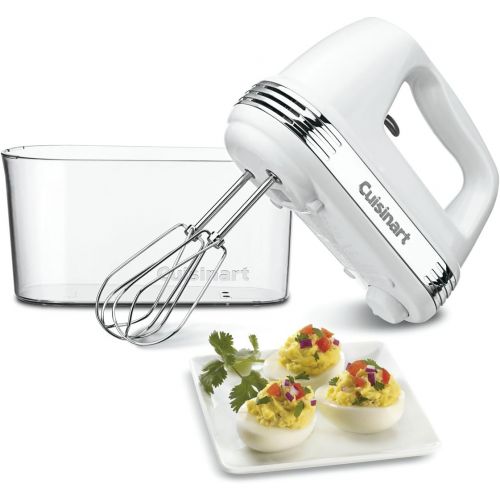  Cuisinart HM-90S Power Advantage Plus 9-Speed Handheld Mixer with Storage Case, White & Set of 3 Fine Mesh Stainless Steel Strainers