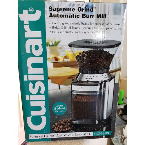  Cuisinart Automatic Coffee Mill Burr Grinder, CCM-16