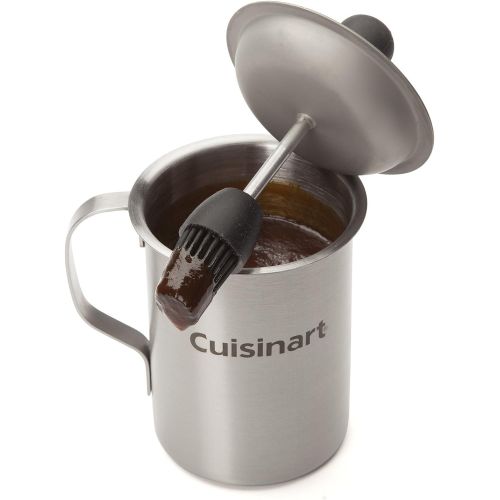  Cuisinart Deluxe Grill Set, 20-Piece, CGS-5020, Stainless Steel & CBP-116 Sauce Pot and Basting Brush Set