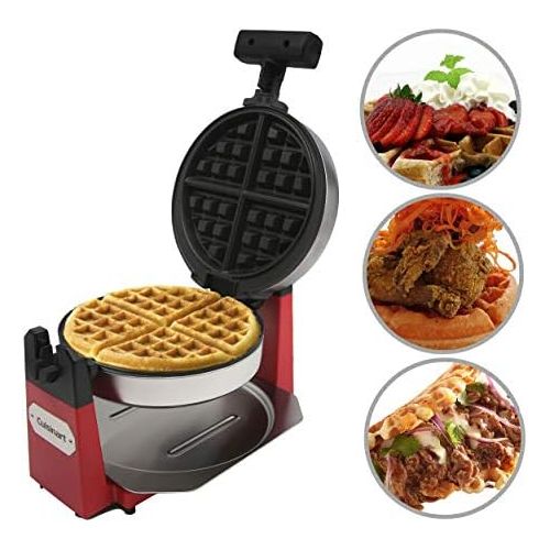  Cuisinart WAF-F10R Maker Waffle Iron, Single, Red