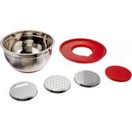 Cuisinart Mixing Bowl with Graters, Red