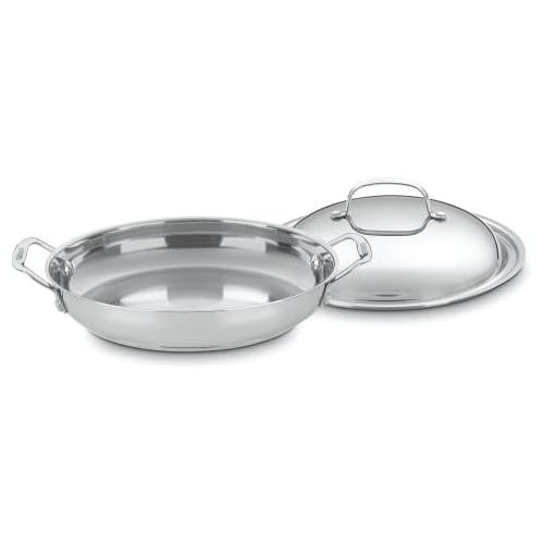  Cuisinart 725-30D Chefs Classic Stainless 12-Inch Everyday Pan with Dome Cover , Silver