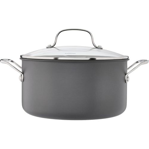  Cuisinart 644-24 Chefs Classic Nonstick Hard Anodized 6-Quart Stockpot, Black/Stainless Steel