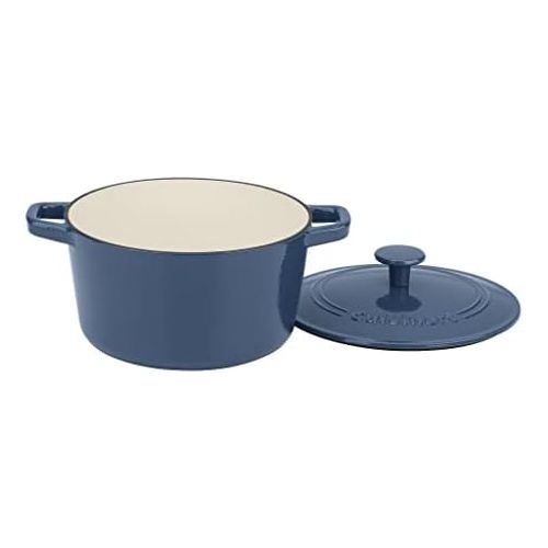  Cuisinart 3 Qt Casserole, Covered, Enameled Provencial Blue